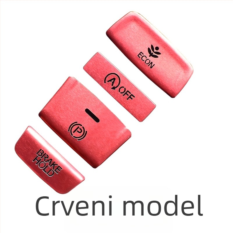 Dekorativna naljepnica za gumb ručne kočnice za Honda Accord desete generacije Inspire – aluminijska legura, prozirne sequins, bez logotipa