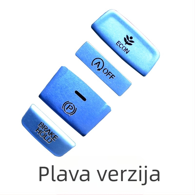 Dekorativna naljepnica za gumb ručne kočnice za Honda Accord desete generacije Inspire – aluminijska legura, prozirne sequins, bez logotipa