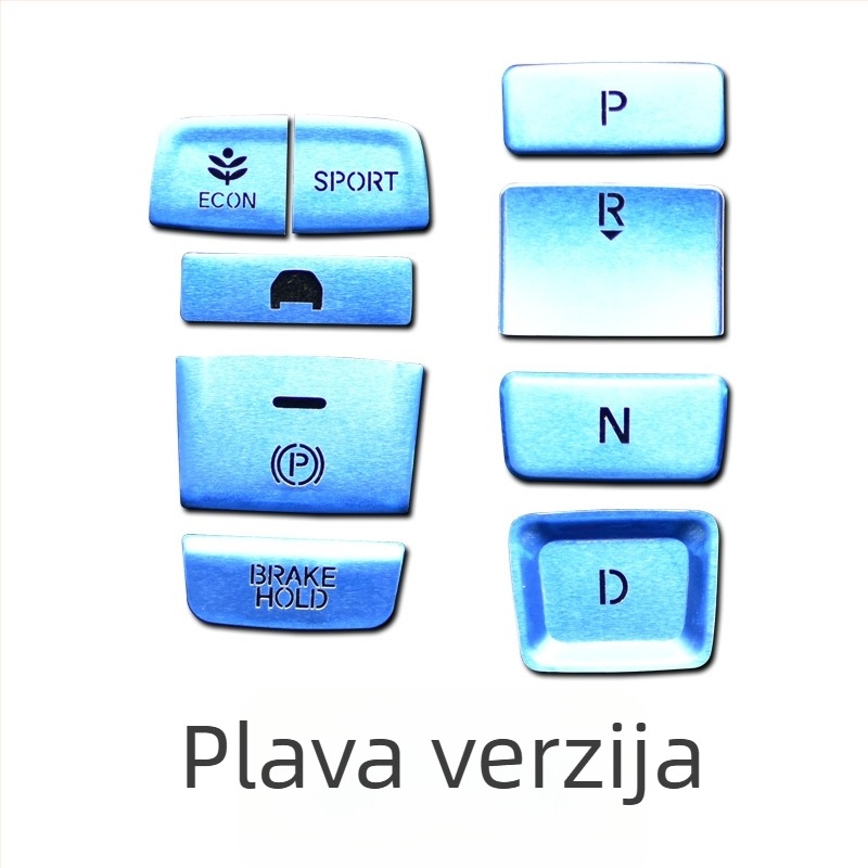 Dekorativna naljepnica za gumb ručne kočnice za Honda Accord desete generacije Inspire – aluminijska legura, prozirne sequins, bez logotipa