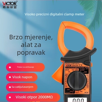 Digitalni klešta multimetar DM6266, domet struje 1000 A, zaslon 1999 točaka, VC6266 klešta multimetar