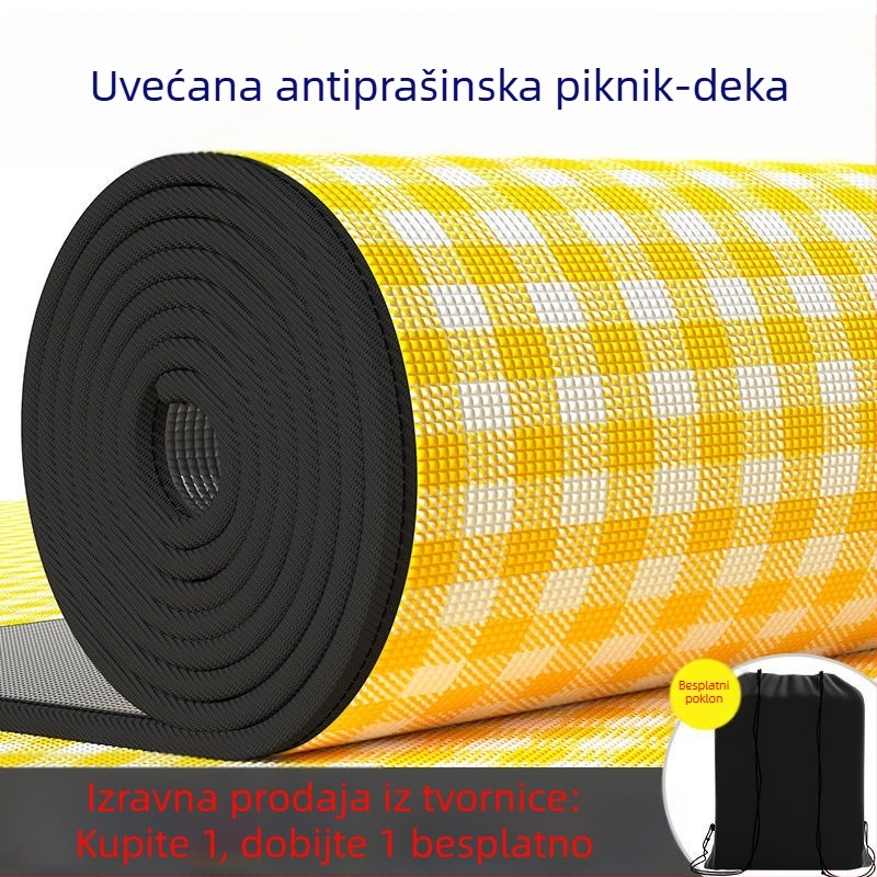Vanjska podloga otporna na vlagu, debela, prijenosna i sklopiva, kemping madrac od EVA aluminijske folije, vodootporna i otporna na hladno