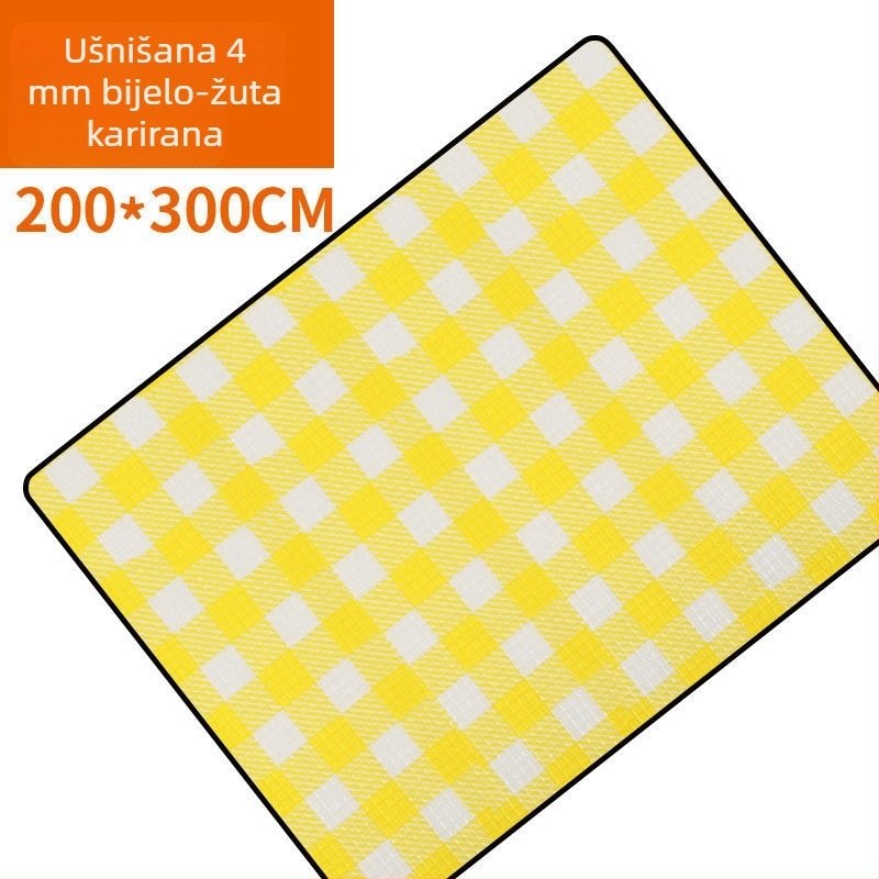 Vanjska podloga otporna na vlagu, debela, prijenosna i sklopiva, kemping madrac od EVA aluminijske folije, vodootporna i otporna na hladno
