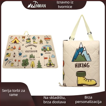 Kros torba za kampiranje i piknik s integriranom protukliznom i vlagootpornom podlogom, od poliestera, težina 0,99 kg, pogodno za 4–6 osoba