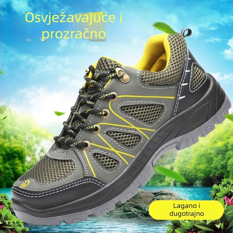 Izolirane sigurnosne radne cipele s čeličnim prstom, prozračna mikrovlaknast koža + mreža, niski gornji dio, zaštita od udara i probijanja, električna izolacija do 6 kV