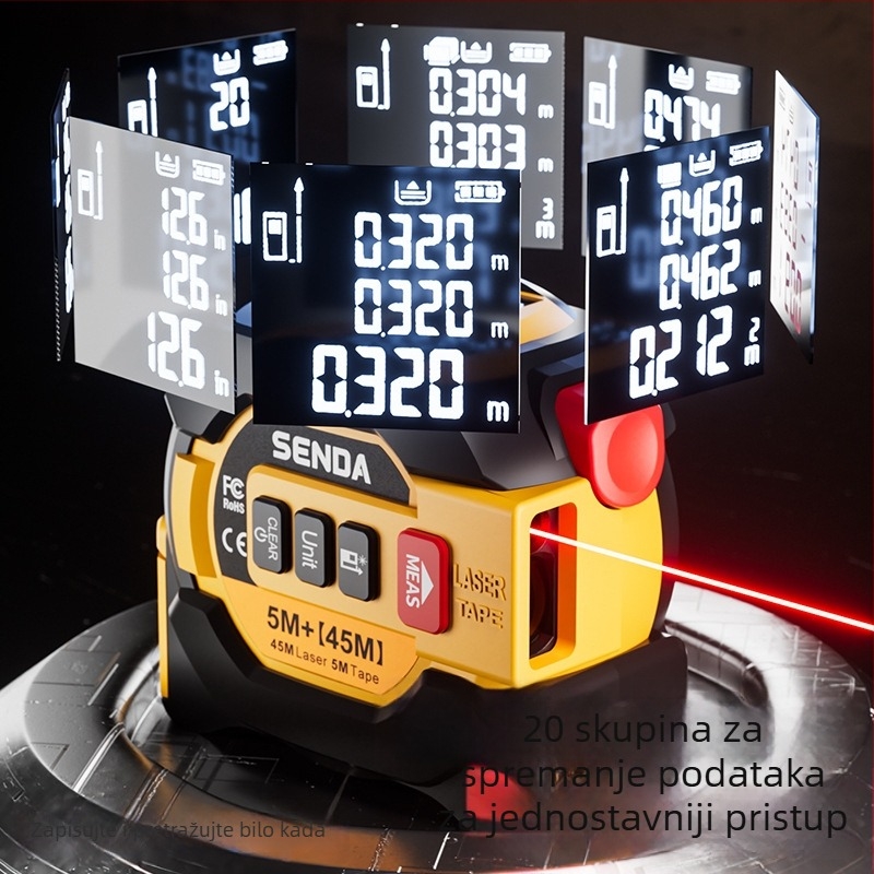 3-u-1 laserski mjerni trakač za geodetska mjerenja i kartografiju – Bonte, model C15/C13