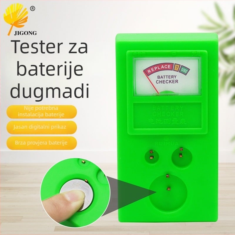 Record Work Alat za ispitivanje baterija za satove – Mjerenje baterija, Test snage gumb baterije