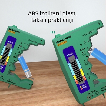 Mjerač kapaciteta baterije s digitalnim zaslonom, univerzalna kompatibilnost baterija