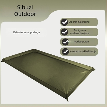 Oxford platno za kampiranje — otporan na vlagu, 3D dizajn, dodatno debela anti-slip podna prostirka, 210 × 120 cm, pogodno za 4–6 osoba