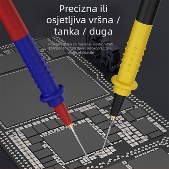 Blue Sharp W9 ultratanka olovka za multimetar s ultratenkim vrhom, digitalnim pokazivačem, mjerenjem napona, dodatak od silikonskog gela