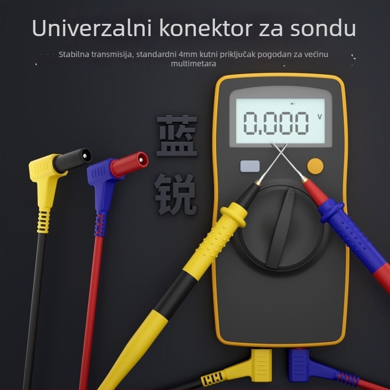 Blue Sharp W9 ultratanka olovka za multimetar s ultratenkim vrhom, digitalnim pokazivačem, mjerenjem napona, dodatak od silikonskog gela