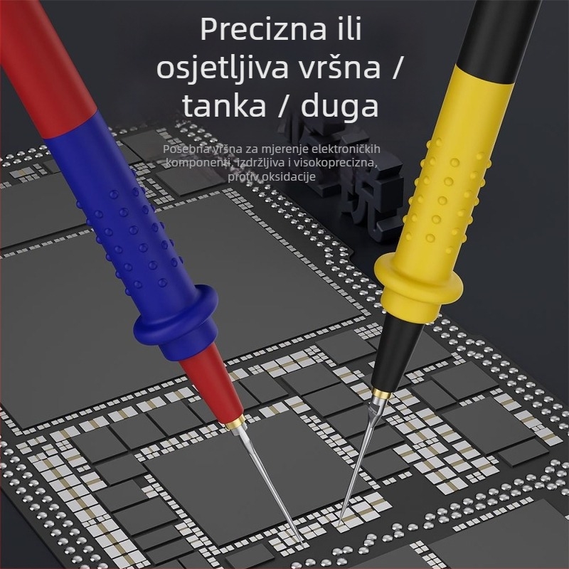 Blue Sharp W9 ultratanka olovka za multimetar s ultratenkim vrhom, digitalnim pokazivačem, mjerenjem napona, dodatak od silikonskog gela