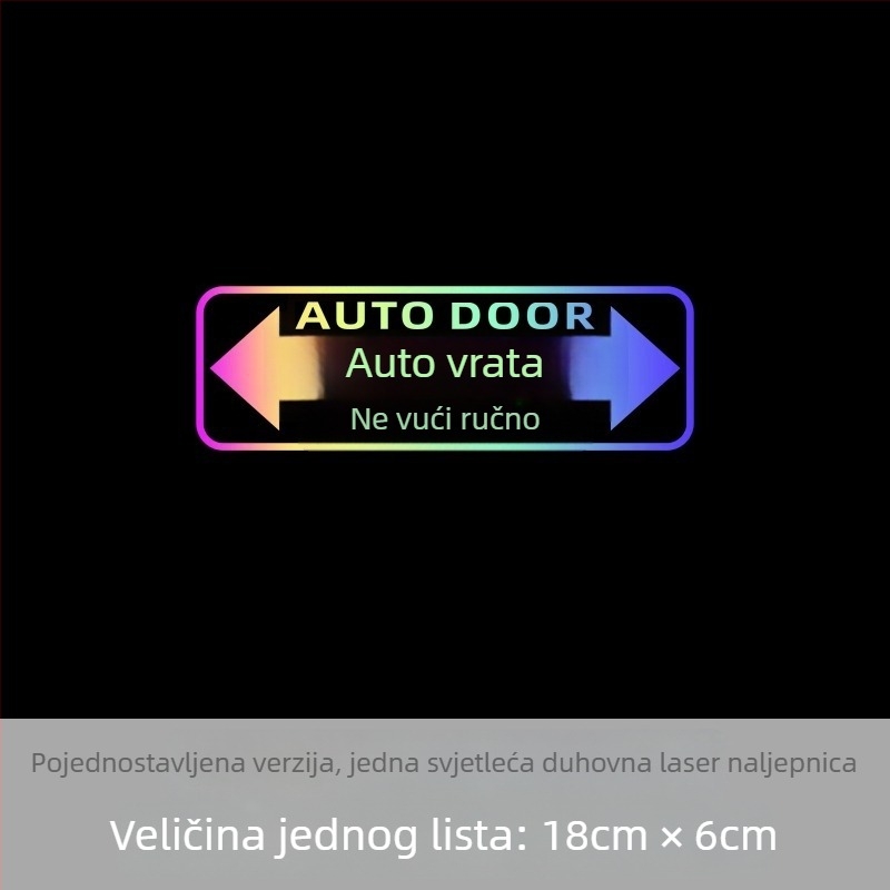 Reflektirajući laserski naljepnica za MPV — vanjska dekorativno-upozoravajuća