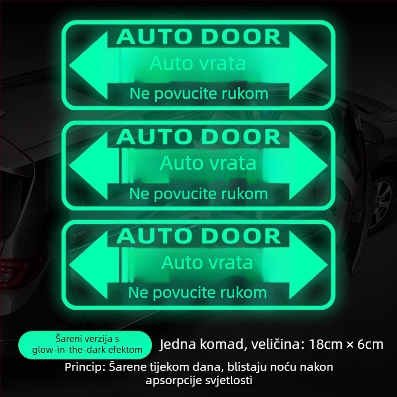 Reflektirajući laserski naljepnica za MPV — vanjska dekorativno-upozoravajuća