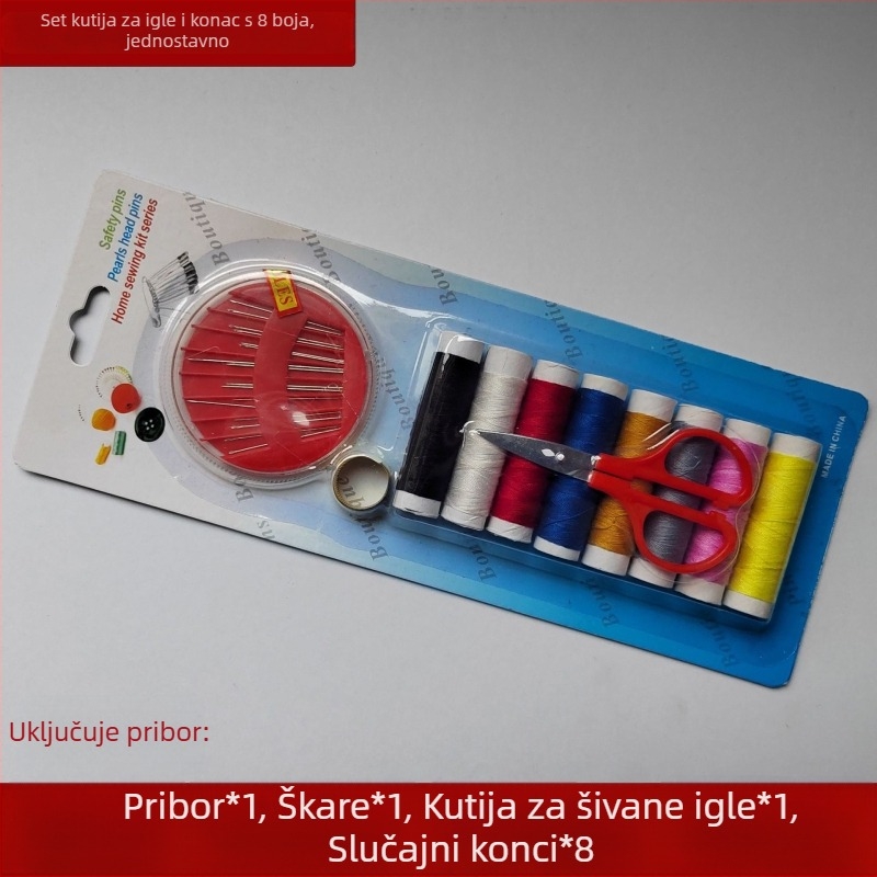 Jushun Set za šivanje – Prijenosan, Lagani luksuz, Višefunkcionalni DIY alati, 100 kom. u kutiji, bruto težina 15 kg