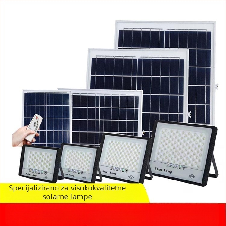 Solarni vanjski floodlight – SMD2835 LED, 100W, IP65, 12–16h rada, vijek 50 000h