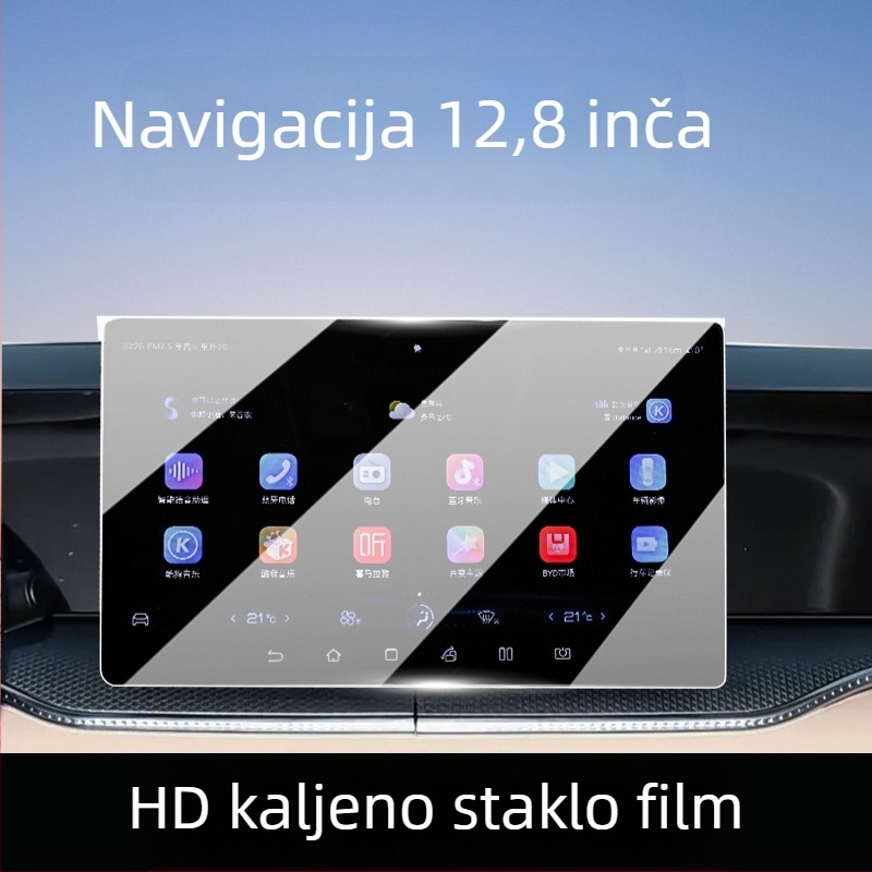 Zaštitno staklo za navigacijsku ploču BYD Song Pro DMI — Protector Pioneer; kaljeno staklo; BYD kompatibilno; za navigacijsku ploču; otpornost na temperaturu, ogrebotine i otiske prstiju