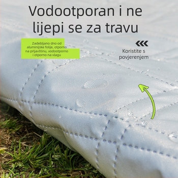 Three Little Donkeys piknik prostirka 200×200 cm, vodootporna i debela za kampiranje, travu i plažu