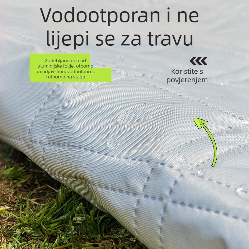 Three Little Donkeys piknik prostirka 200×200 cm, vodootporna i debela za kampiranje, travu i plažu