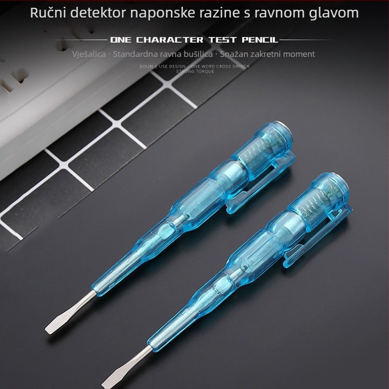 Tester napona u olovci za električare s inteligentnim senzorom, jasnim indikatorom i višenamjernom detekcijom uz odvijač