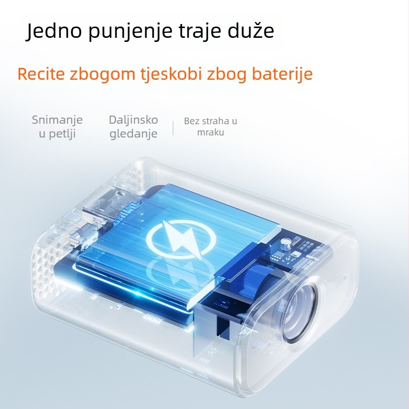 Kućna bežična kamera za nadzor s Wi‑Fi, daljinsko gledanje preko mobitela, unutarnja upotreba, bez napajanja, HD kvaliteta, pogodna za različite scenarije