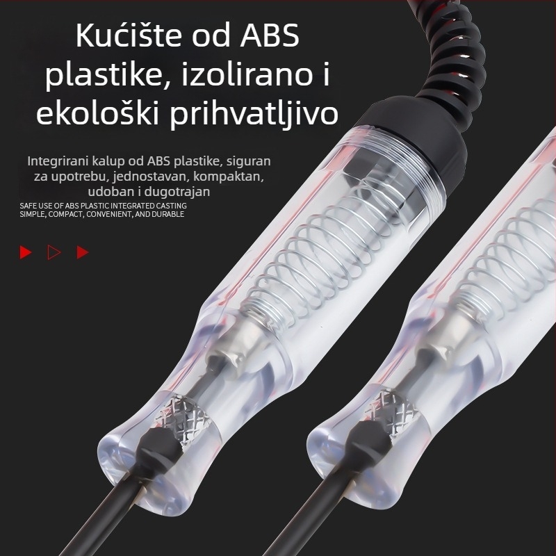 Automobilski DC tester napona s oprugom vodom, raspon 6-24V, alat za održavanje automobilskih električnih krugova