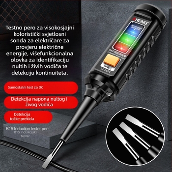 Aneng električni tester-pen - visokosjajni senzor, identifikacija živog/neutralnog vodiča, test kontinuitete