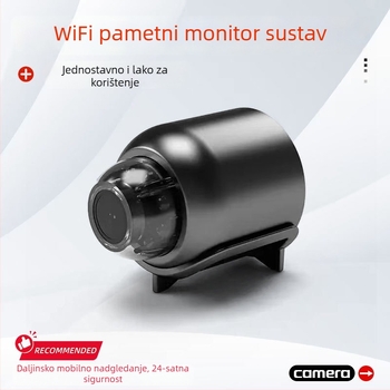 Bežična Wi-Fi kamera za unutarnju upotrebu, 1080p, objektiv 3,6 mm, IR noćno videnje do 10 m, radna temperatura -25°C do 60°C