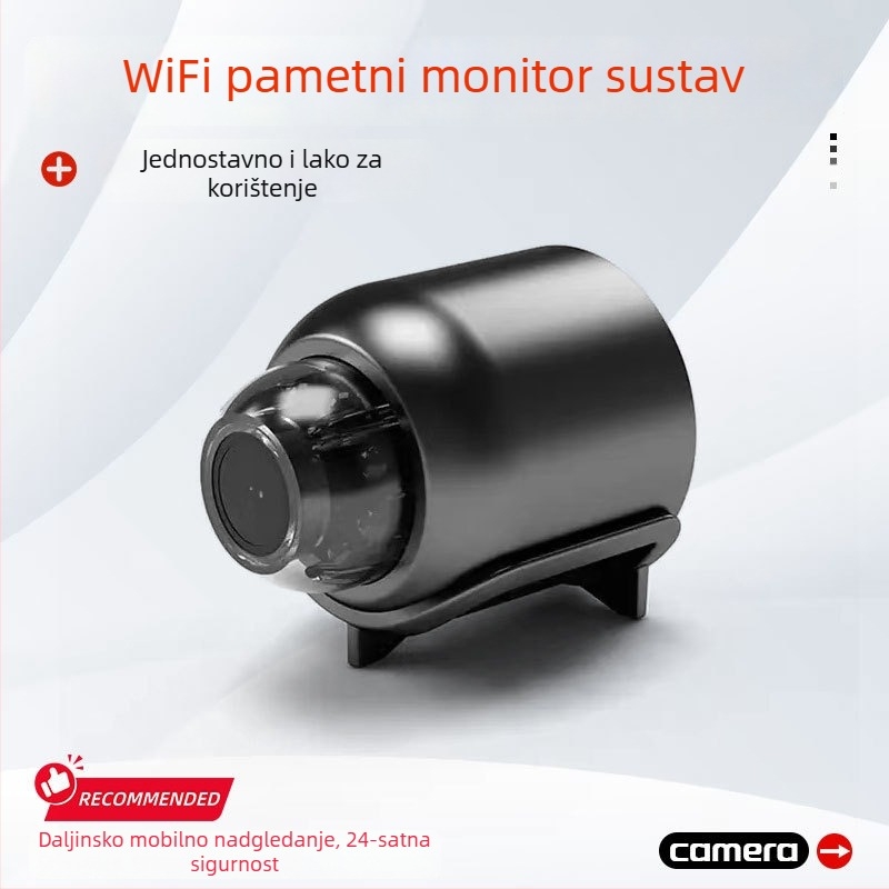 Bežična Wi-Fi kamera za unutarnju upotrebu, 1080p, objektiv 3,6 mm, IR noćno videnje do 10 m, radna temperatura -25°C do 60°C