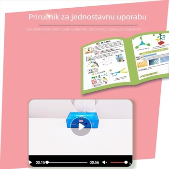 Balanse s polugom – plastika, DIY kompatibilno, edukativna fizička igračka za uzrast 7–14 godina