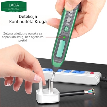 Old A Tools odvijač-tester napona s digitalnim zaslonom, induktivno mjerenje, za kućnu uporabu