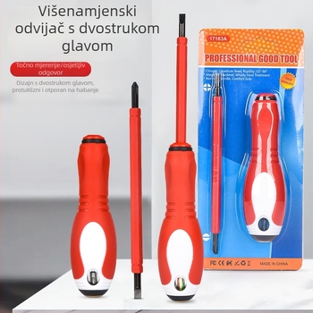 Jialite tester napona i set odvijača s križnim i ravnim vrhom – dvostruka glava, višenamjenski alat