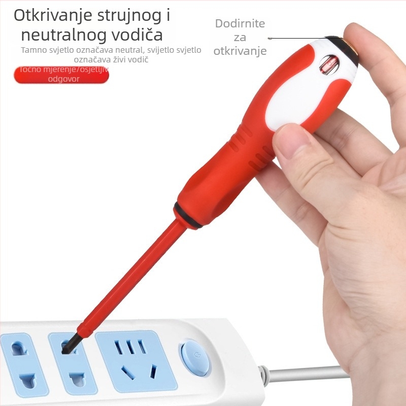 Jialite tester napona i set odvijača s križnim i ravnim vrhom – dvostruka glava, višenamjenski alat