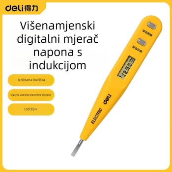 Deli Profesionalni tester kontinuiteta linije s digitalnim zaslonom