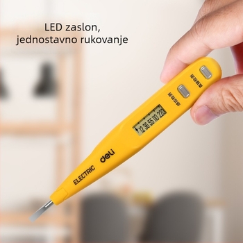 Deli Profesionalni tester kontinuiteta linije s digitalnim zaslonom