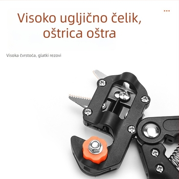 Alat za cijepanje voćaka i rezanje - visoko ugljično čelik, 0,48 kg, promjer reza 14 mm, ručka TPR