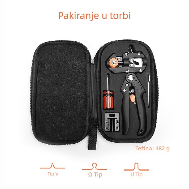 Alat za cijepanje voćaka i rezanje - visoko ugljično čelik, 0,48 kg, promjer reza 14 mm, ručka TPR