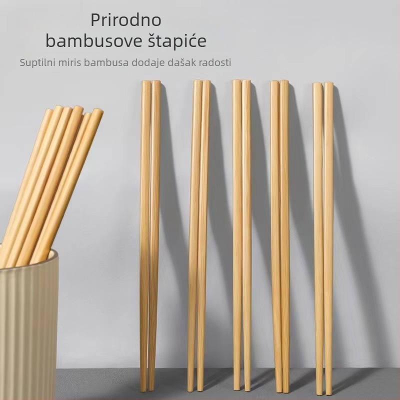 Drvene štapići za jelo s karikaturnim uzorkom, novi kineski stil – 10 ili 20 parova