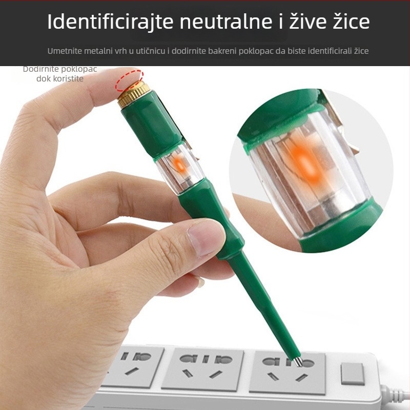 Višenamjenski viseći električni tester s indukcijskim senzorom i digitalnim zaslonom za otkrivanje curenja — alat za elektrikare
