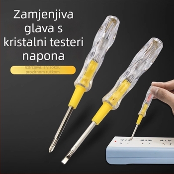 Mingyu električni tester napona – dvostruko korištenje, križni vrh, za profesionalnu, kućnu i studentsku upotrebu