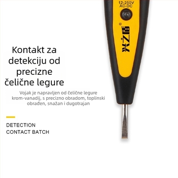 Višestruki mjerni tester napona s digitalnim zaslonom i odvijačem za elektrikara – Shield of Joy, za elektromonterske radove u hidroelektrani