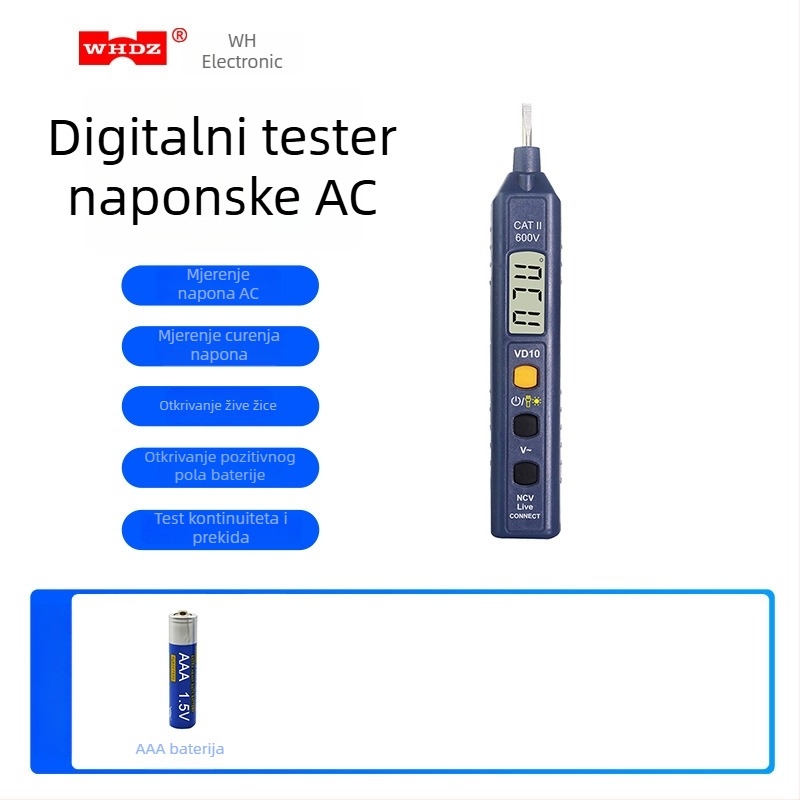 WHDZ Testno pero za napon s VD10 senzorom za niskonaponske električare