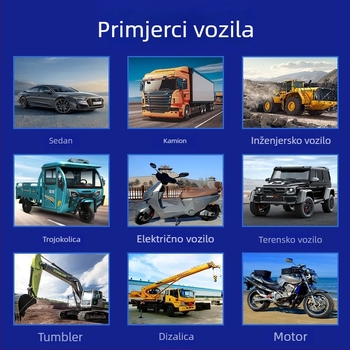 Automobilsko LED testno pero s digitalnim zaslonom — mjerenje napona 5V/12V/24V/80V/120V i testiranje krugova i osigurača