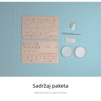 Drveni DIY set za balansnu vagu STEM igračka za djecu 3–6 godina, znanstveni eksperiment