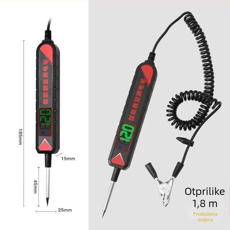 Automobilsko test pero s LED indikatorom i digitalnim zaslonom, 12V/24V/70V, otkrivanje krugova i osigurača