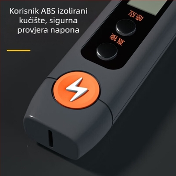 Tester napona u olovci s digitalnim zaslonom — Deli HT7005, 12–250V, multifunkcionalni indukcijski tester za kućnu upotrebu