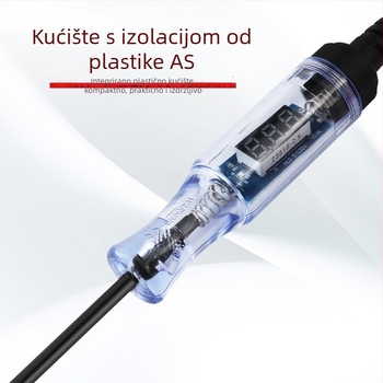 Automobilsko testno pero s digitalnim zaslonom, 5-120V, provjera električnih krugova