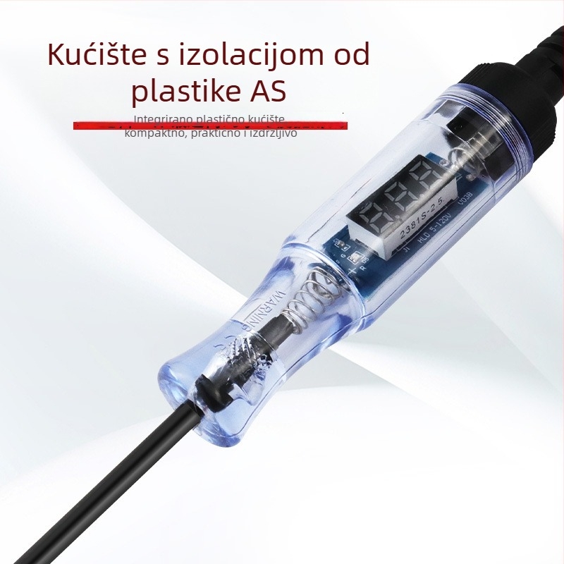 Automobilsko testno pero s digitalnim zaslonom, 5-120V, provjera električnih krugova