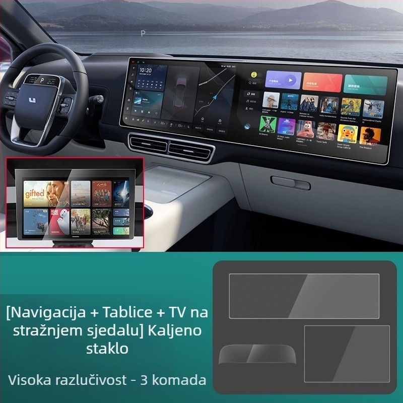 TPU unutarnja zaštitna folija za Toyota ploču s navigacijskim zaslonom — jednoplazno oblikovanje, otpornost na visoke i niske temperature, otpornost na ogrebotine i habanje, otporno na otiske prstiju