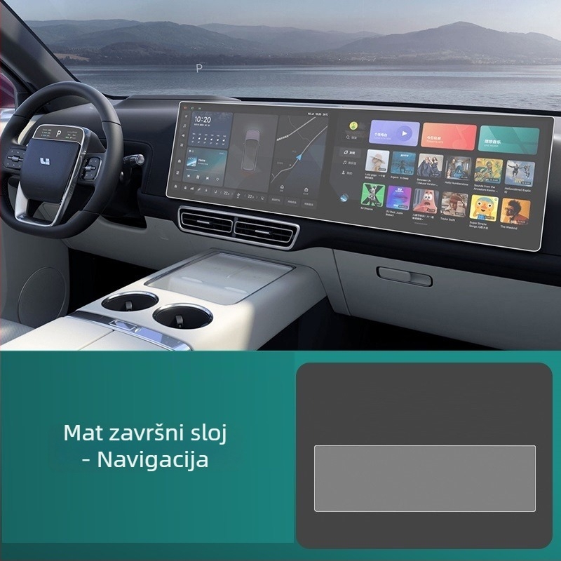 TPU unutarnja zaštitna folija za Toyota ploču s navigacijskim zaslonom — jednoplazno oblikovanje, otpornost na visoke i niske temperature, otpornost na ogrebotine i habanje, otporno na otiske prstiju