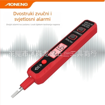 Bezkontaktni tester napona 1000V – Aoneng DCY-ANH02, detekcija živih vodiča i prekidnih točaka kruga